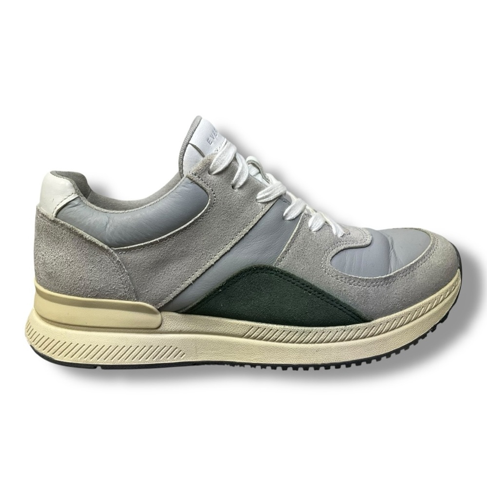 🩶 Everlane Suede Leather Panel Sneakers Women’s 8 Minimalist Retro Vibe